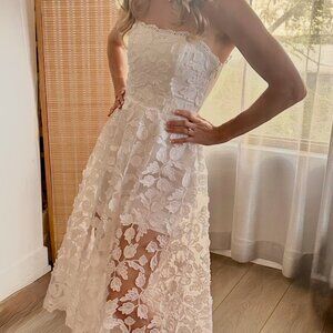 Helsi Florence LEAF MOTIF SEQUIN MIDI DRESS (Size Small)